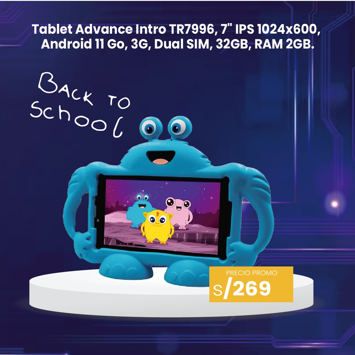Buscaditos - 📱 Tablet Advance Intro TR7996 – Compacta, práctica y ...