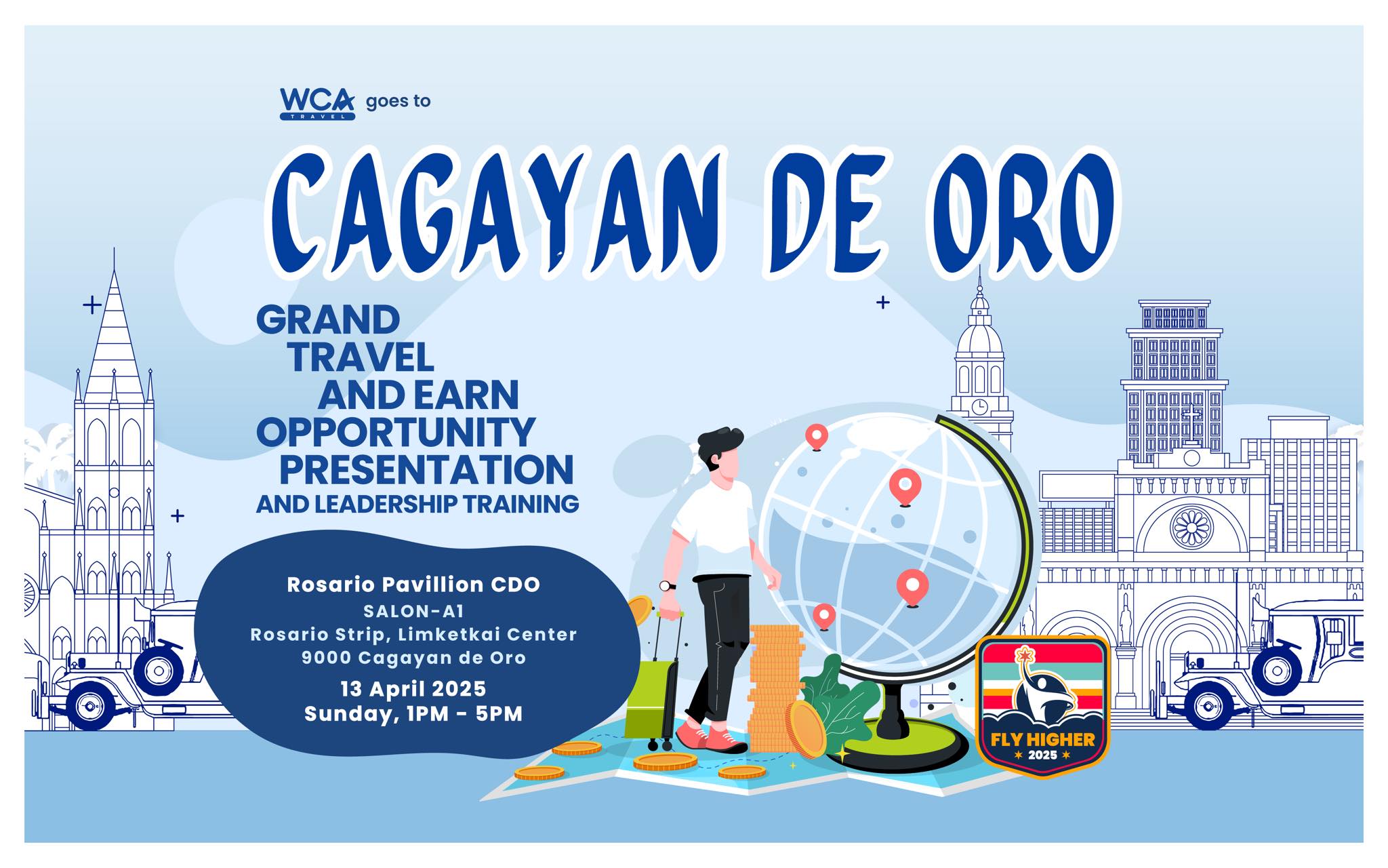 WCA - WCA Travel is heading to Cagayan de Oro! Get ready for an ...