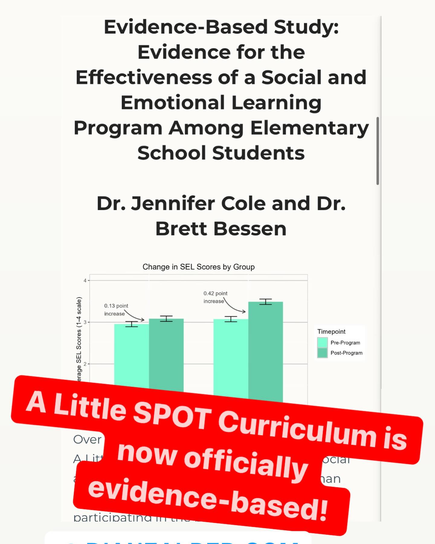 I'm - A Little SPOT Curriculum is now EVIDENCE-BASED!!! After a 12 week ...