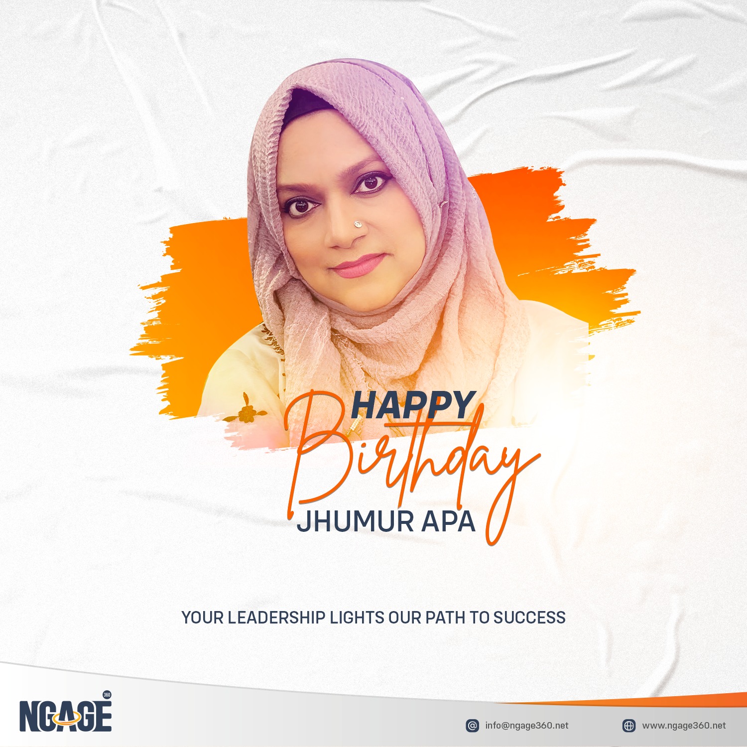 Ngage 360 - Happy Birthday to our incredible CEO, Sayeda...
