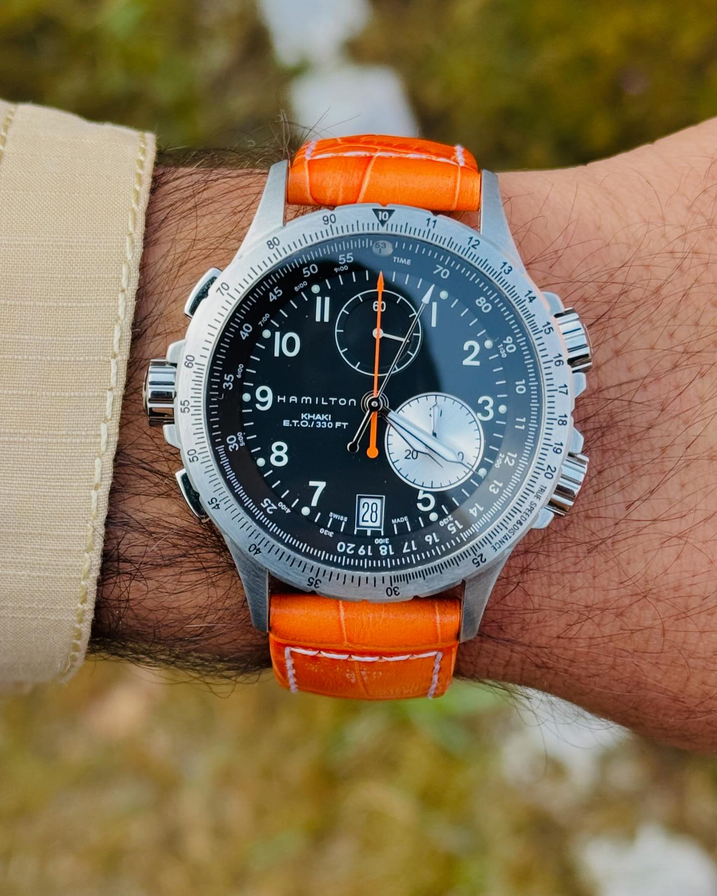 Hamilton KHAKI Aviation ETO Chronograph H77612933 Quartz Dial 42mm