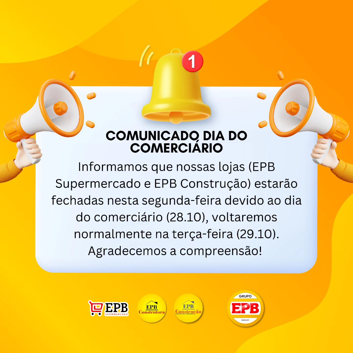 EPB Construção - Para o Dia do Comerciário, uma data... | Facebook