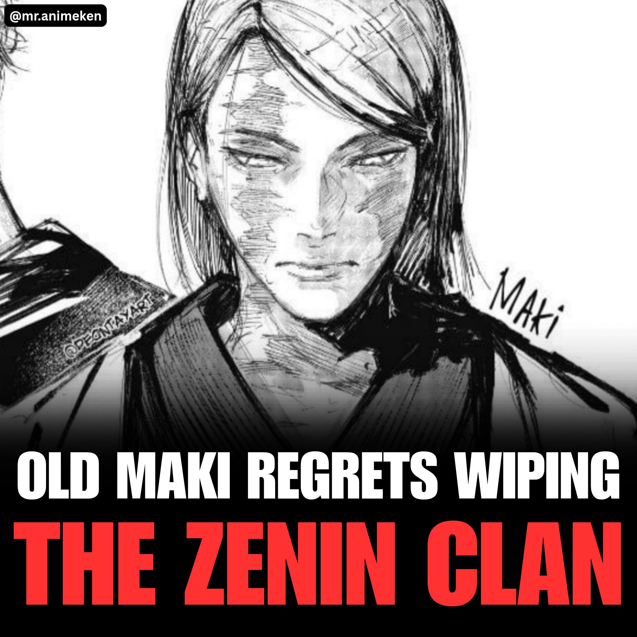 Mr. - 🚨OLD MAKI REVEALS HER REGRETS‼️ In the latest chapter of JJK ...