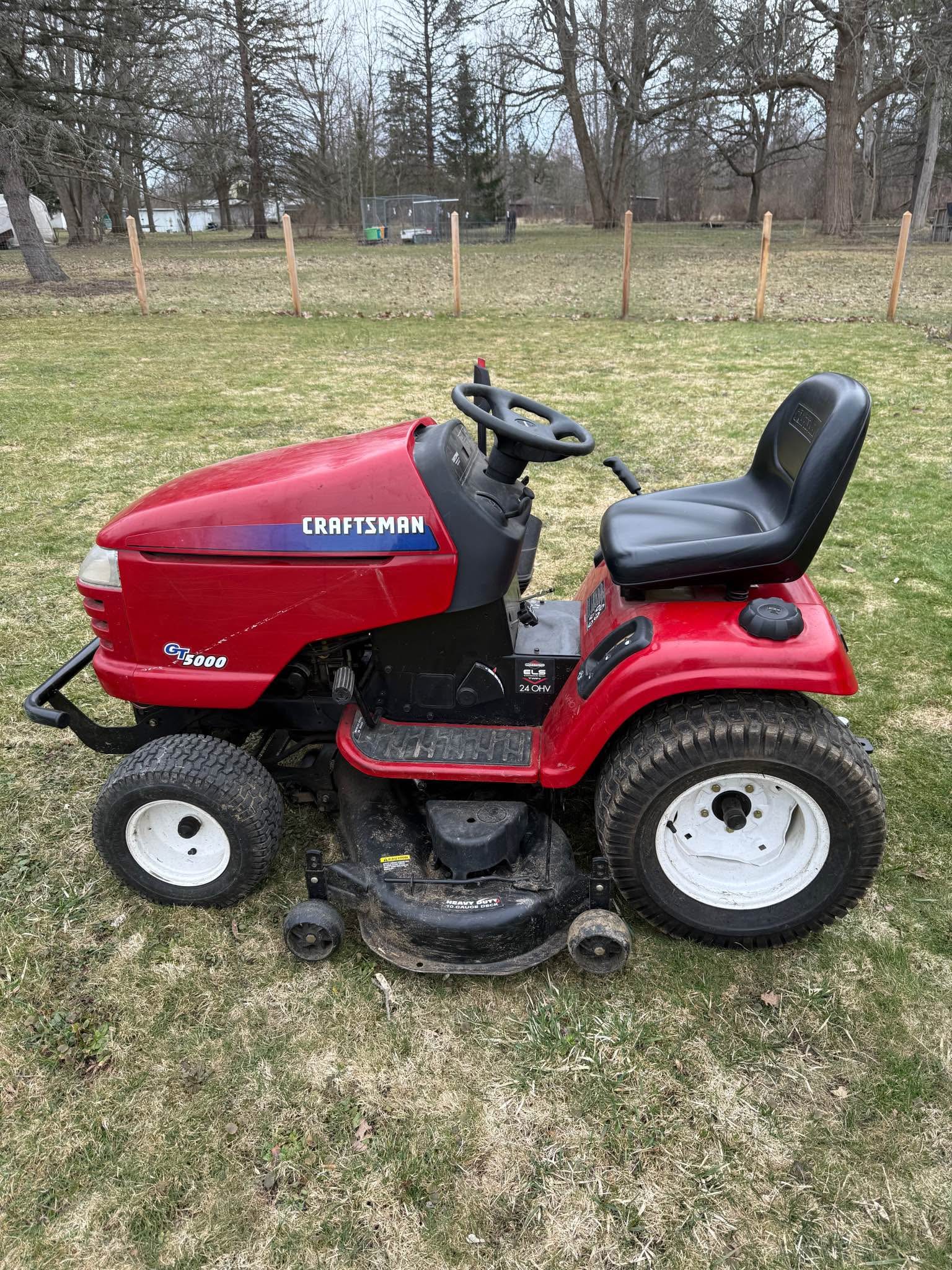 Craftsman GT5000 Riding Mower – 48" Deck – 24 HP - Lawn Mowers - North ...