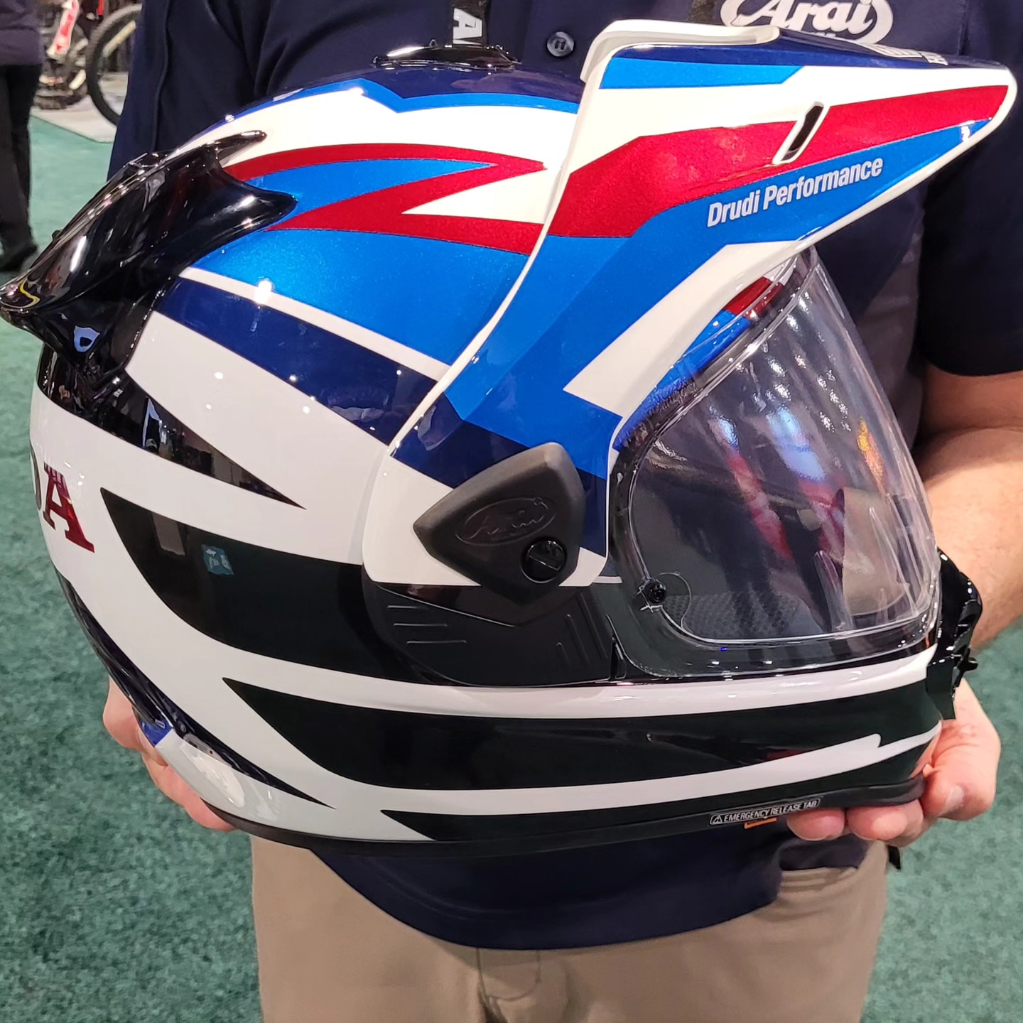 arai adv helmet XD-5 - Black Frost And its clear Arai had a range of features in mind for this new standard bearer dual Arai XD-5 Adventure Helmet 