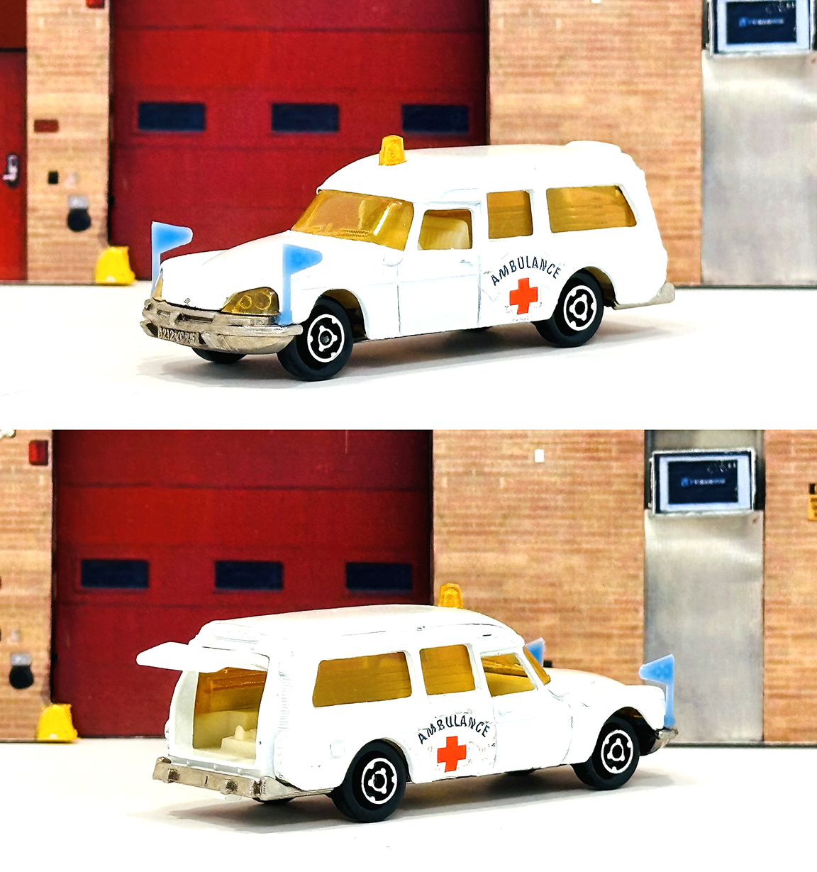Voiture Miniature Majorette 1/64 - Jeep Cherokee 4x4 Transformée En Véhicule De Police - Occasion