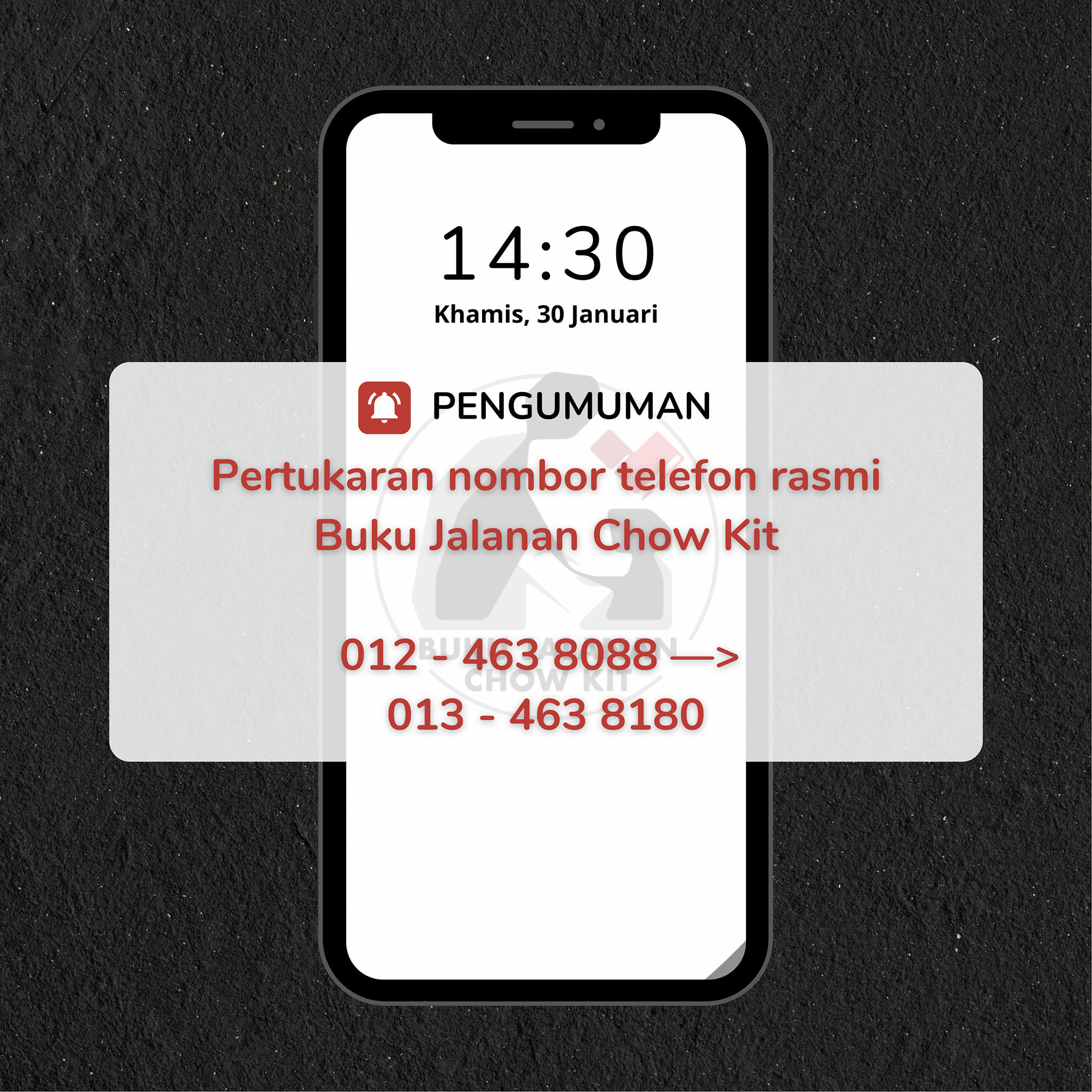 Buku - 📢 Pertukaran Nombor Telefon Rasmi📢 📱“Hello, ni Buku Jalanan Chow ...