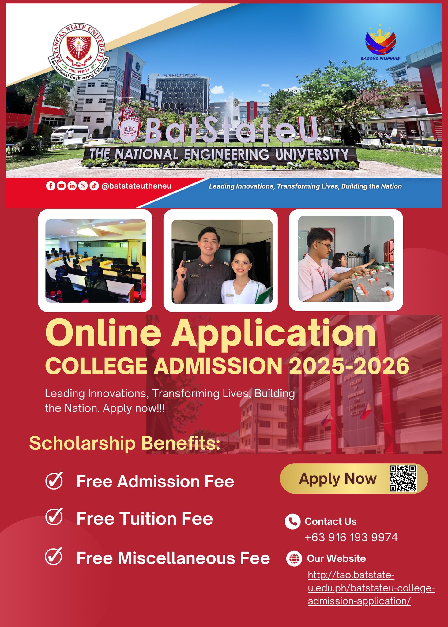 Submission of online applications for A.Y. 2025-2026 is open until ...