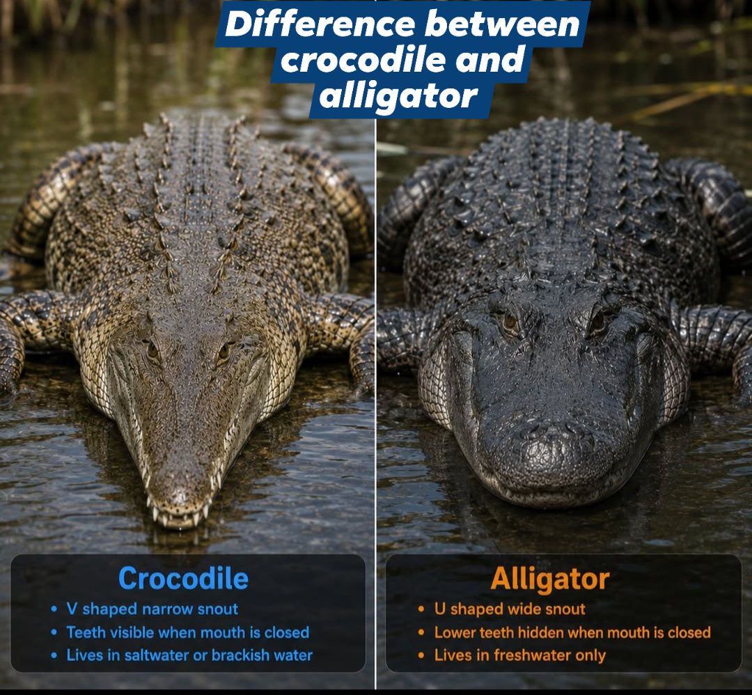 The Differences Between a Crocodile vs an Alligator