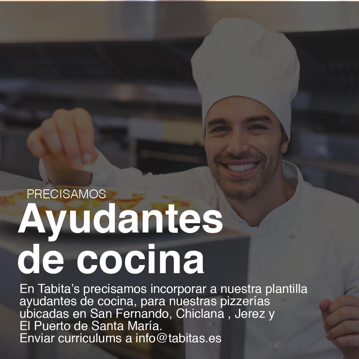 Tabita's - Necesitamos ayudantes de cocina para incorporar a nuestra ...