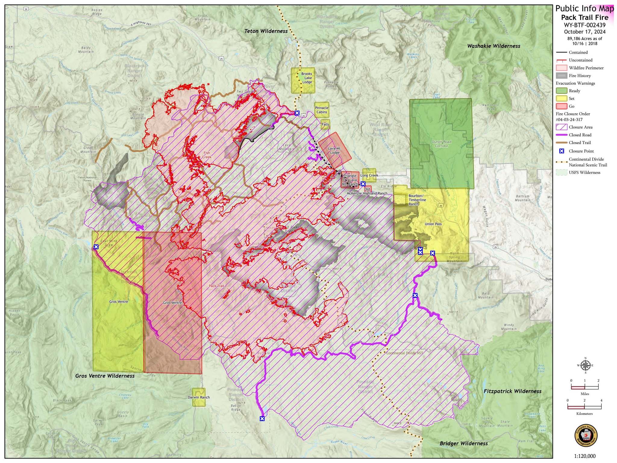 Kinky Creek Fire Update - June 27, 2026 (Cora, WY, June 27, 2026