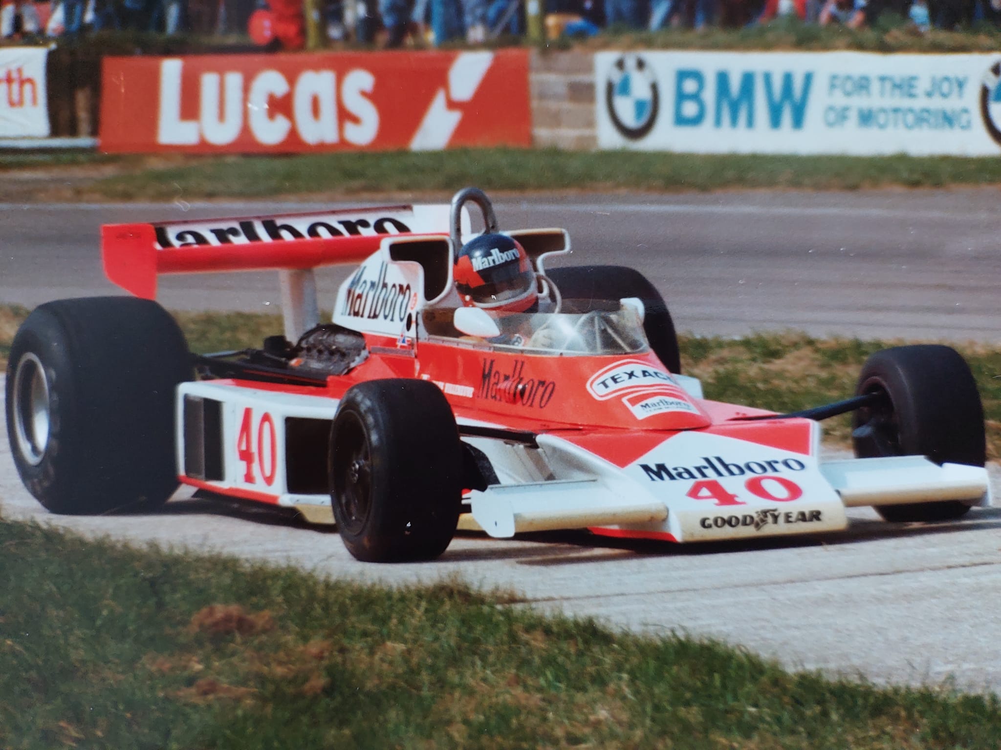 Maureen Magee shot back in 1977 at the British GP in Silverstone