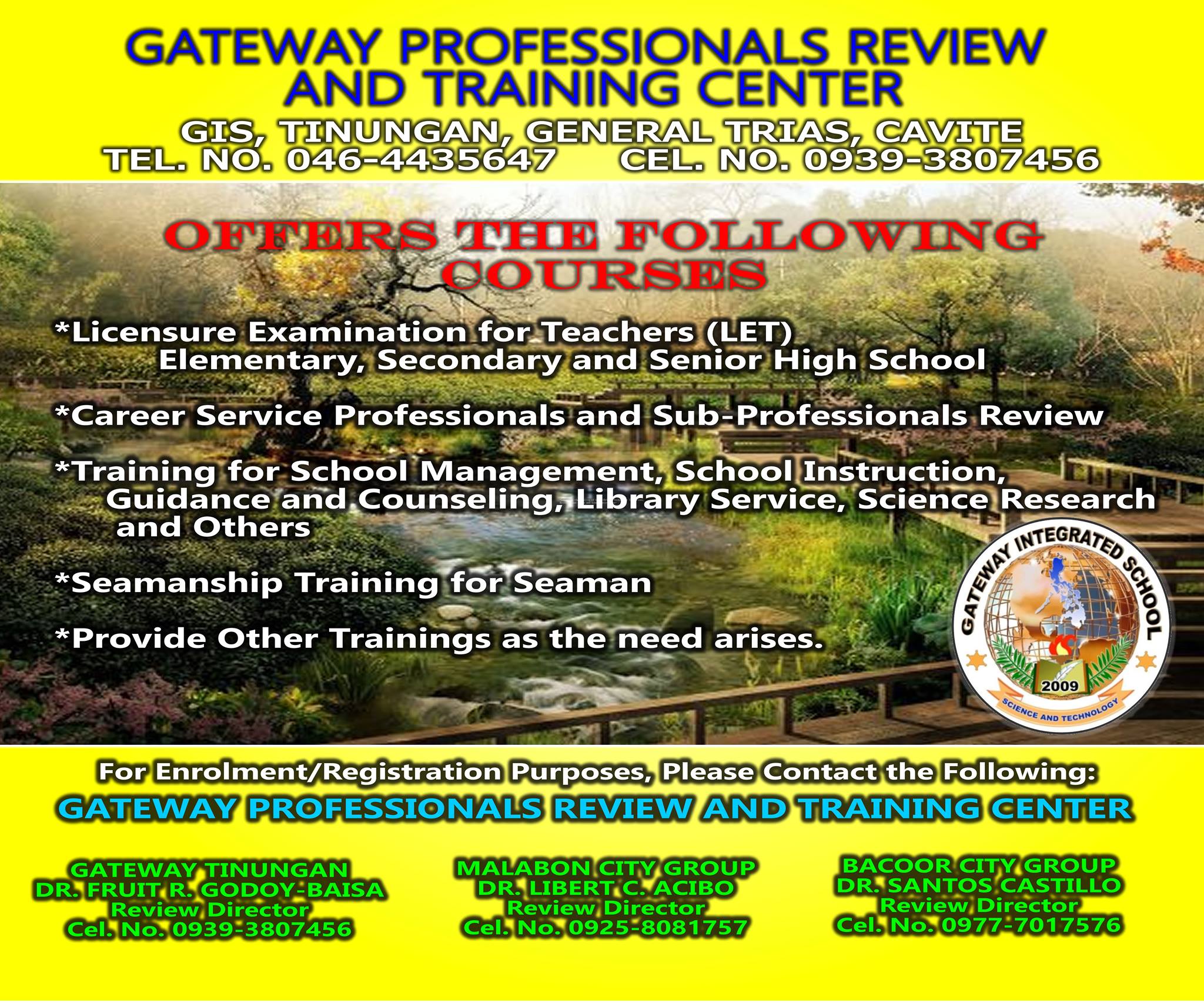 Gateway Professionals Review and Training Center