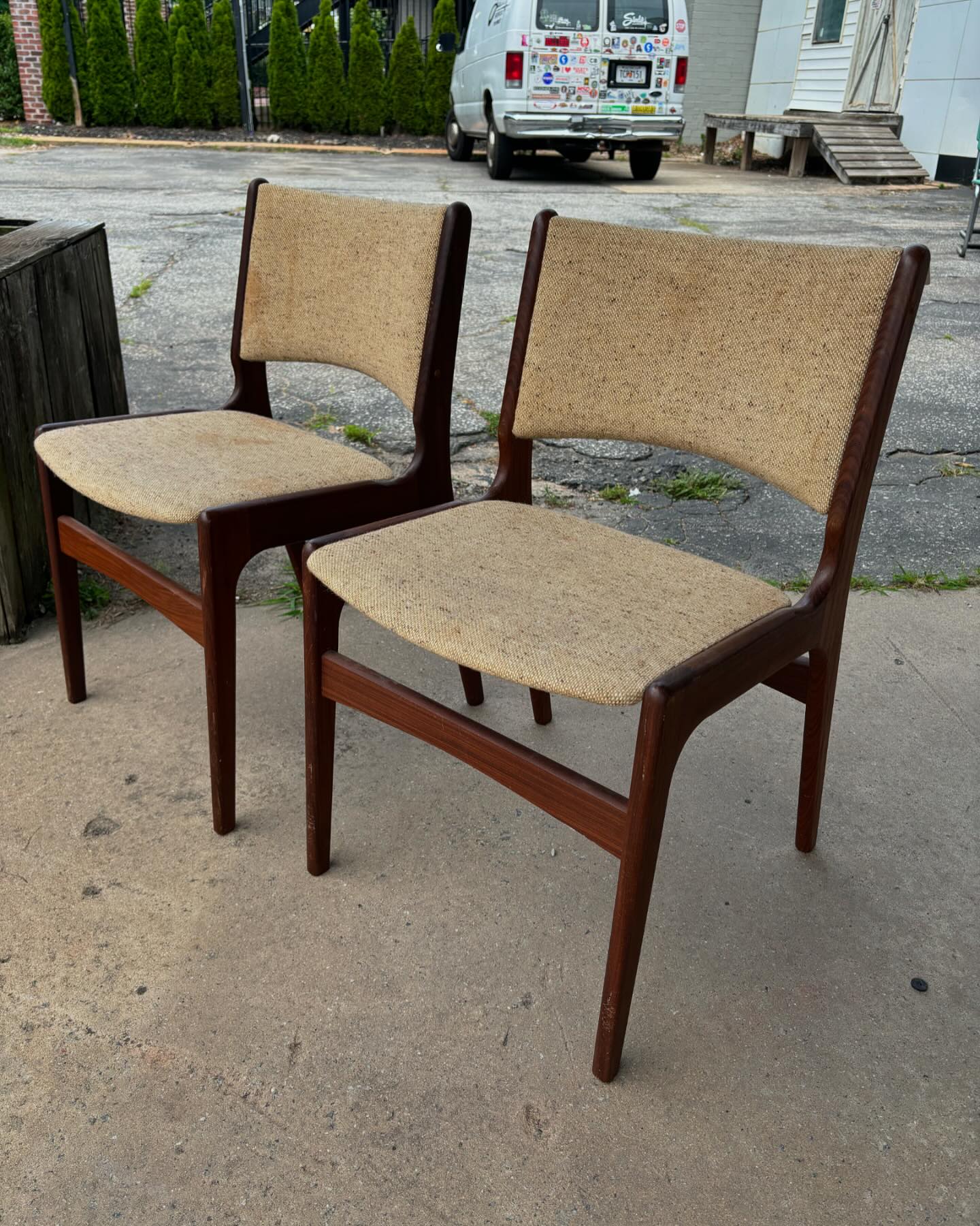Pair of No. 89 Chairs by Erik Busch for Anderstrup Mobelfabrik