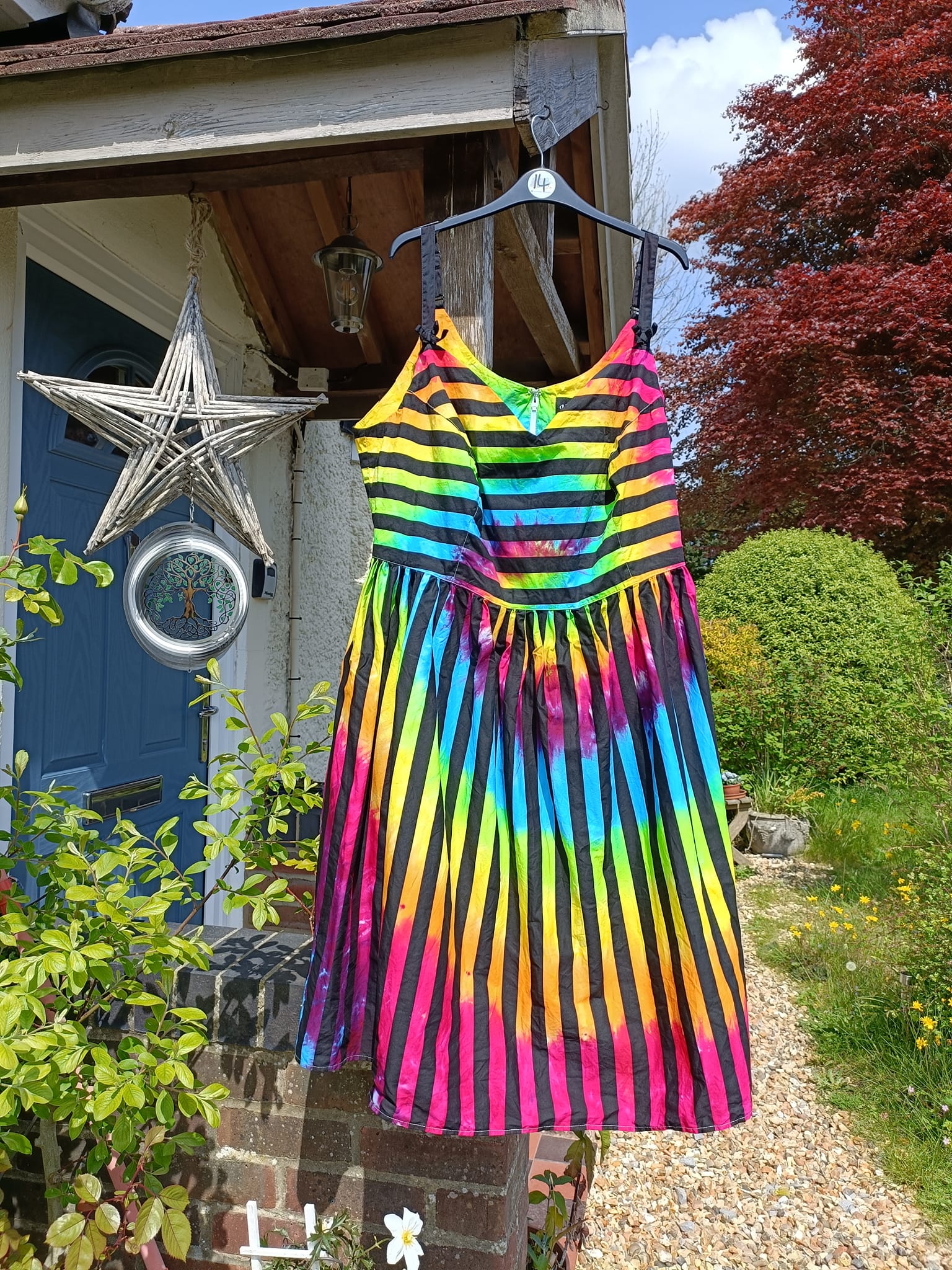 rainbow dress When your client really wants a dress! 🌈🌈🌈 #happymonday Eliza J Women's Sleeveless Color:White Short (Pre-sale) Afternoon Tea Dress Wedding beach weddings