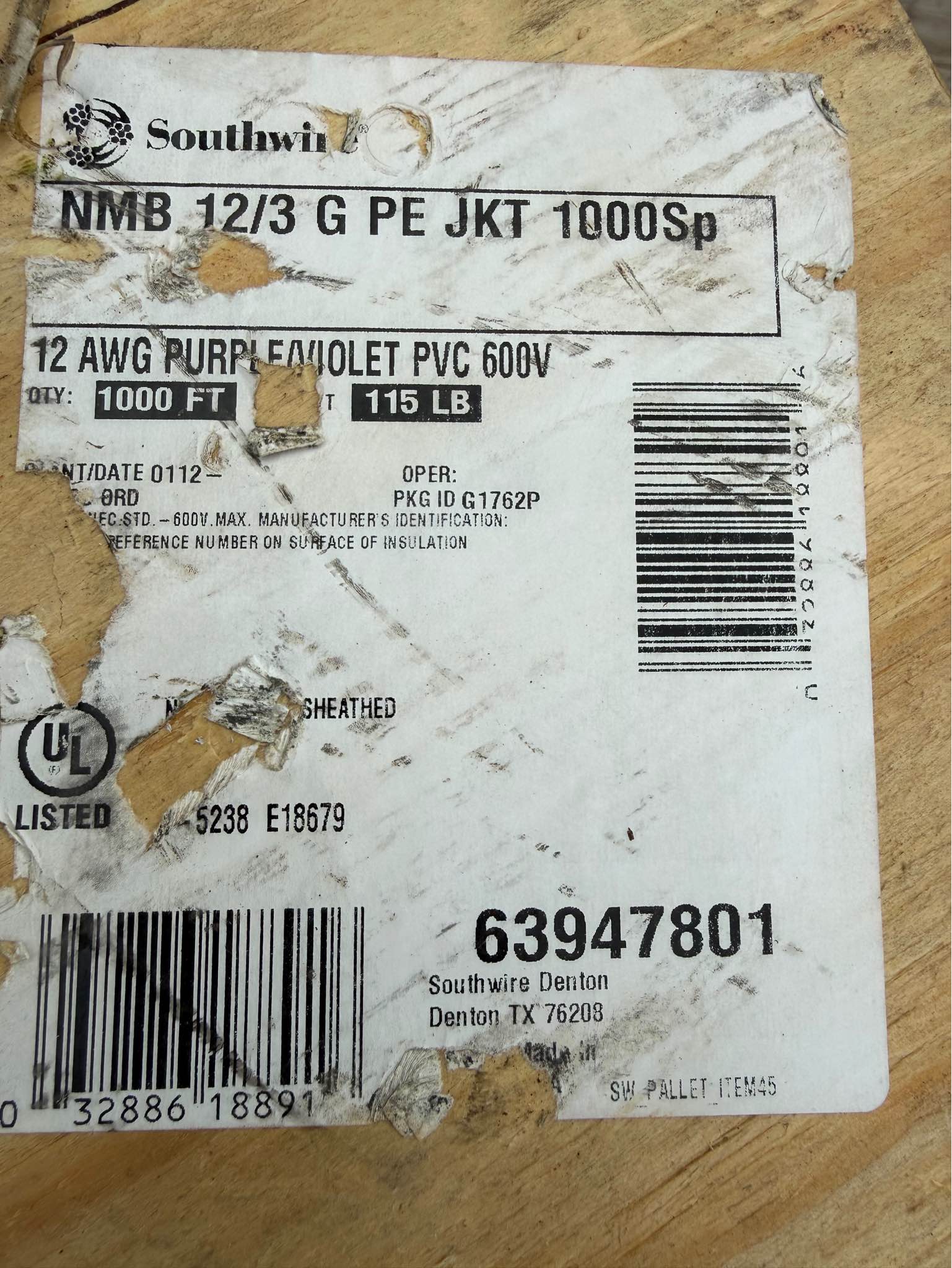 Electrical Wire - 1000’ - Cables & Adapters - Palatka, Florida ...