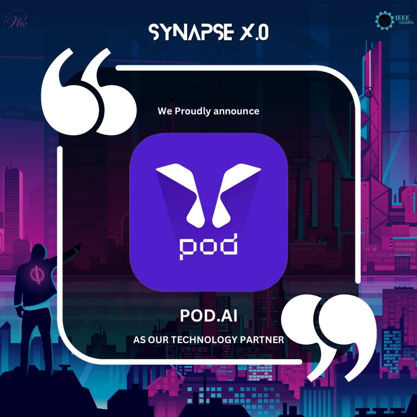 IEEE Ggsipu Student Branch - POD.AI as Our Technology Partner 🤖 Where ...