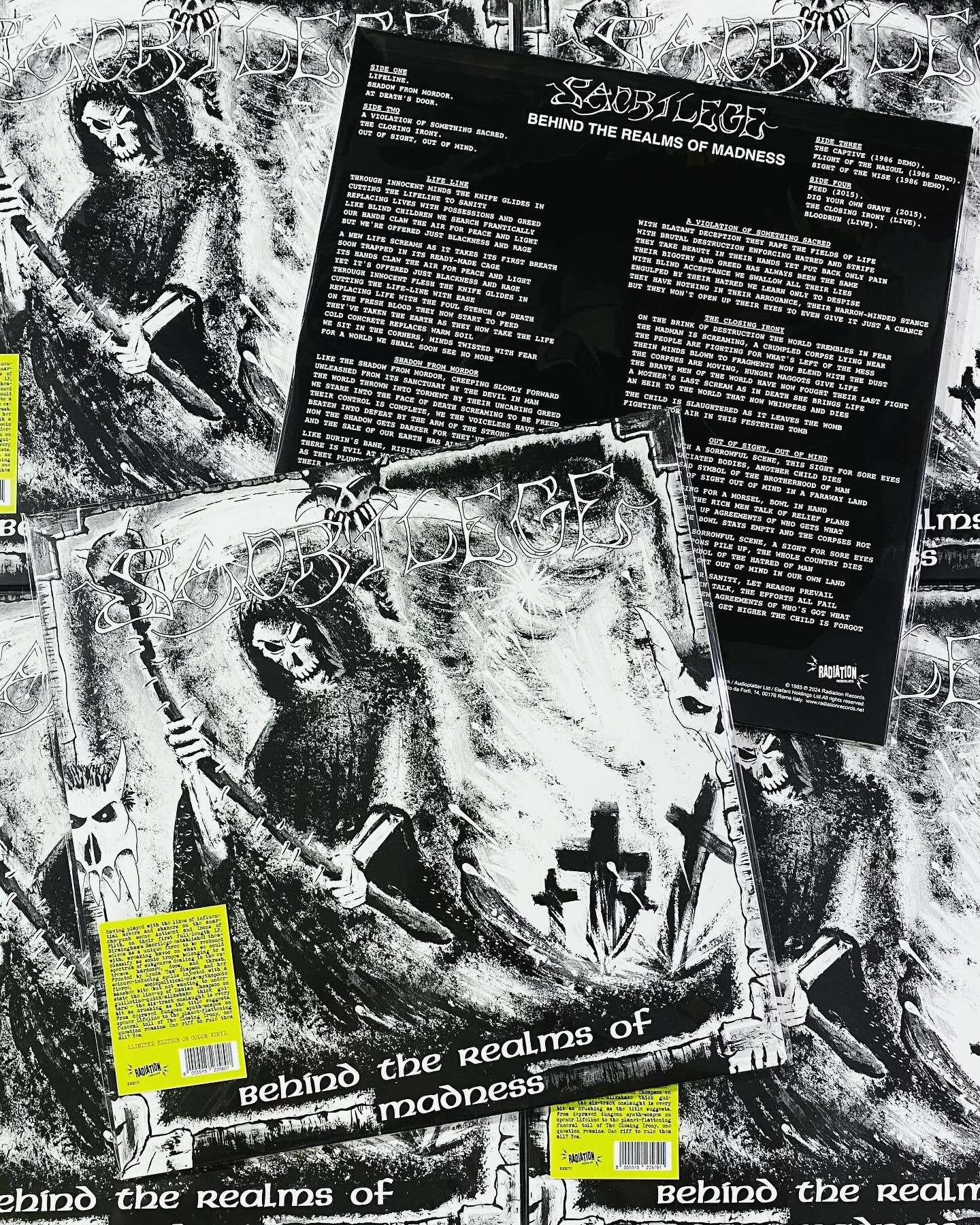 Sacrilege live London '85 and studio demos on limited 12
