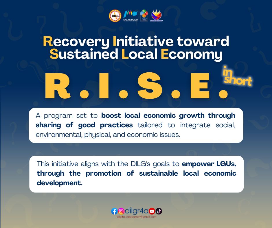 DILG IV-A - Ano nga ba ang RISE at papaano nito... | Facebook