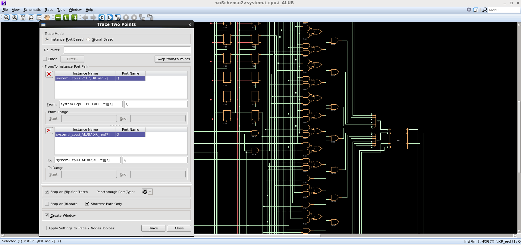 VLSI - Using drap & drop signal from schematic or You can input exactly ...