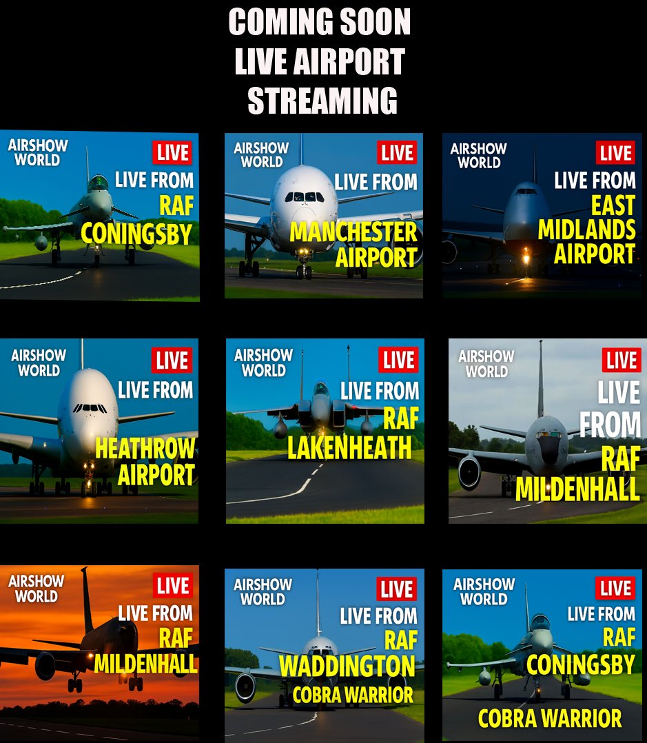 Airshow World - ️ COMING SOON — LIVE AIRPORT STREAMING ️... | Facebook