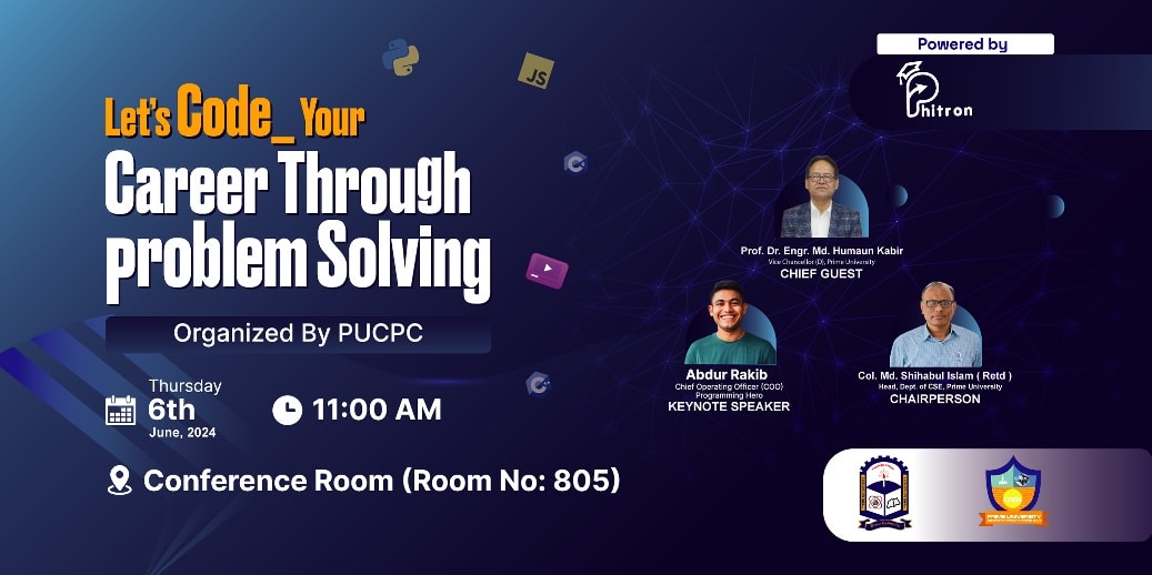 Join us for... - Prime University Computer Programming Club