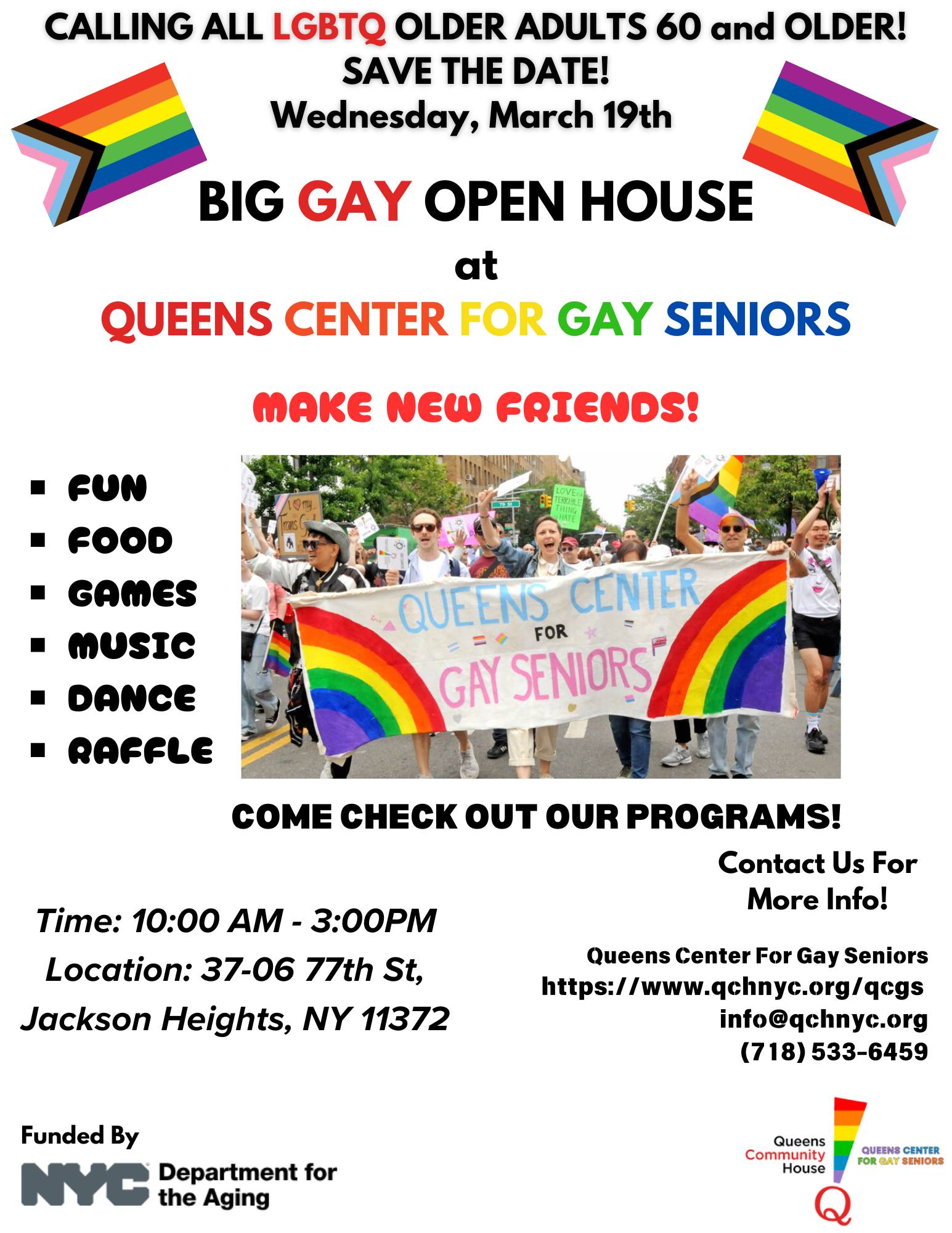 Queens Center for Gay Seniors | New York NY
