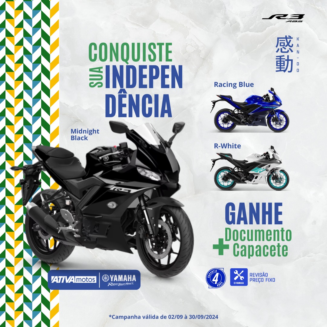 Ativa - Escolha sua Yamaha R3 na cor que mais combina com você: -Racing ...