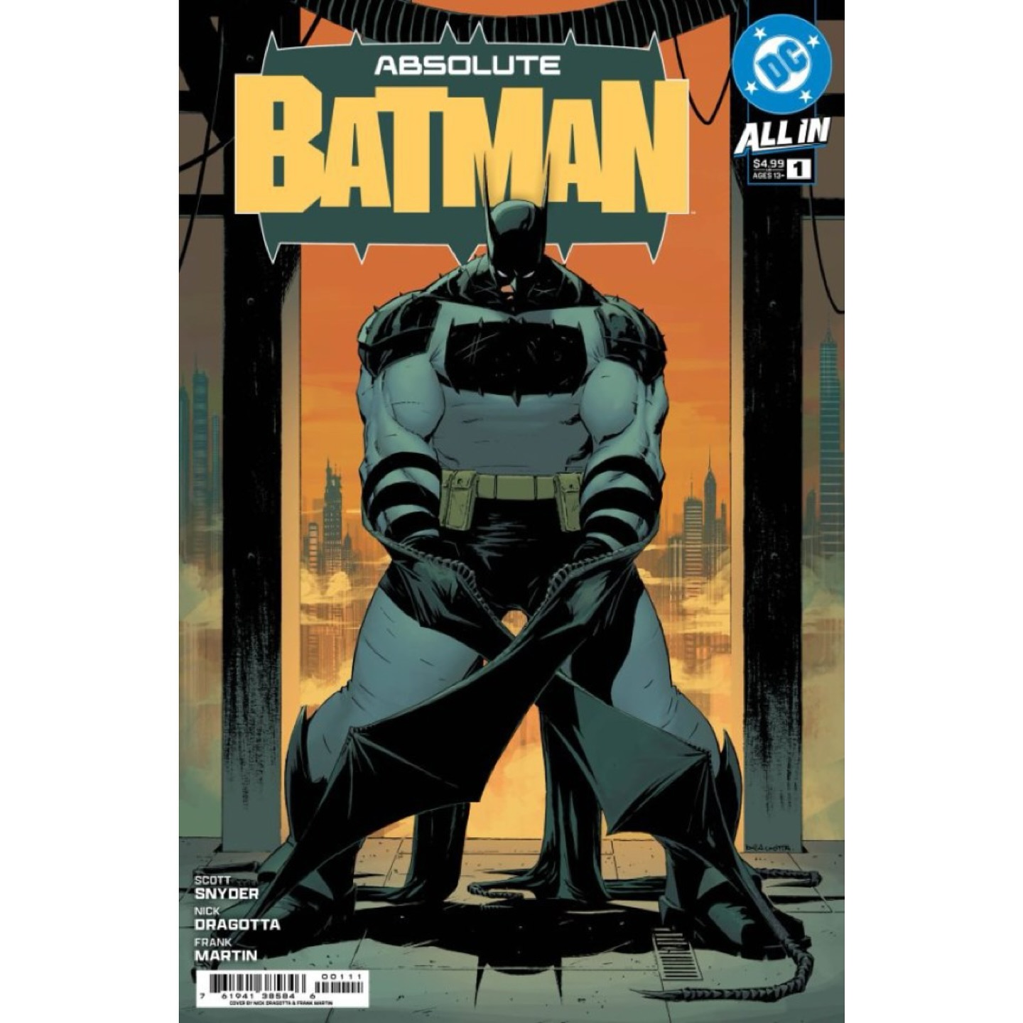 Absolute Batman #6 original art by Nick Dragotta sold
