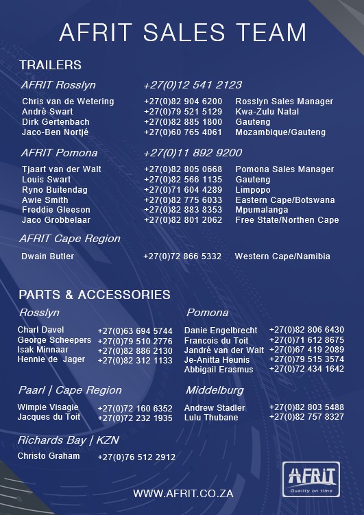 Afrit (Pty) Ltd - Connect with AFRIT nationwide! AFRIT...