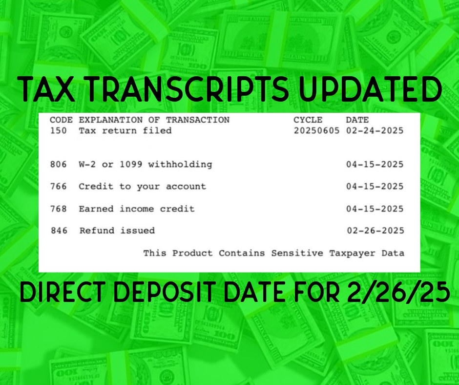 Where's - 📌 Tax Transcripts Updated: DDD Set for 2/26/25 📌 Join the ...