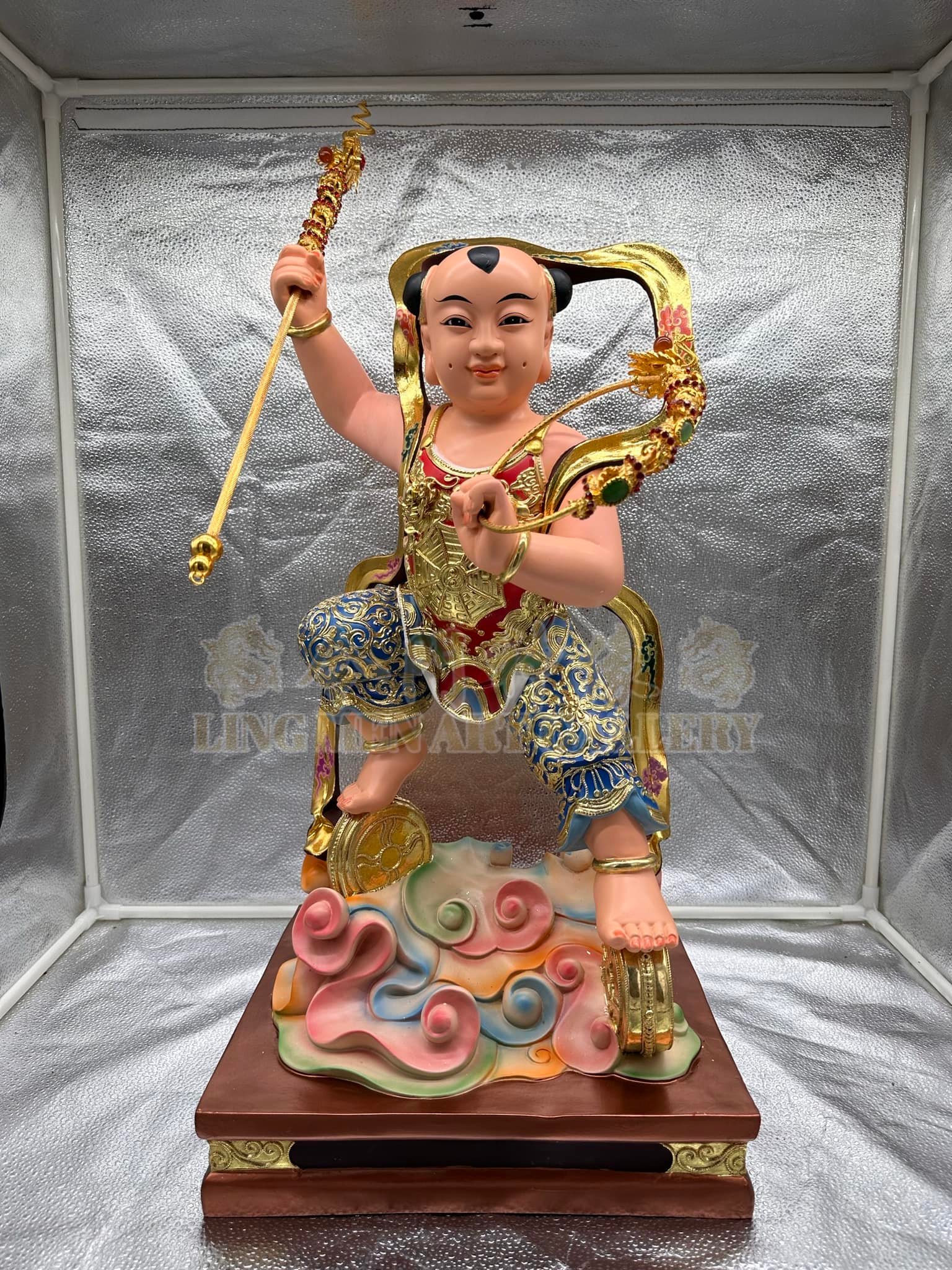 新到24寸高树脂款式哪吒三太子神像加上台湾款兵器🔥🔥... - 令門神像 Ling Men Art Gallery