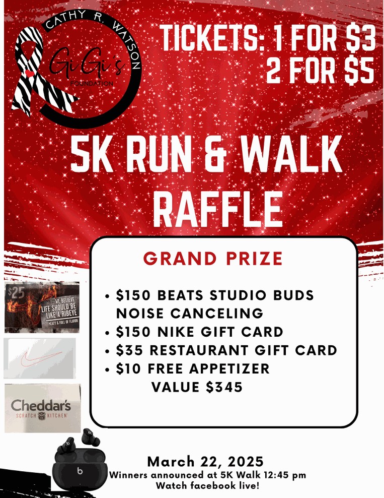 Meet us at the finish line! Raffle... - Community of Love MBC | Facebook