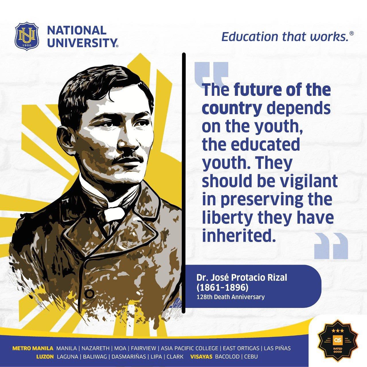 NU - Dr. José Rizal's death anniversary on December 30, 1896, stands as ...