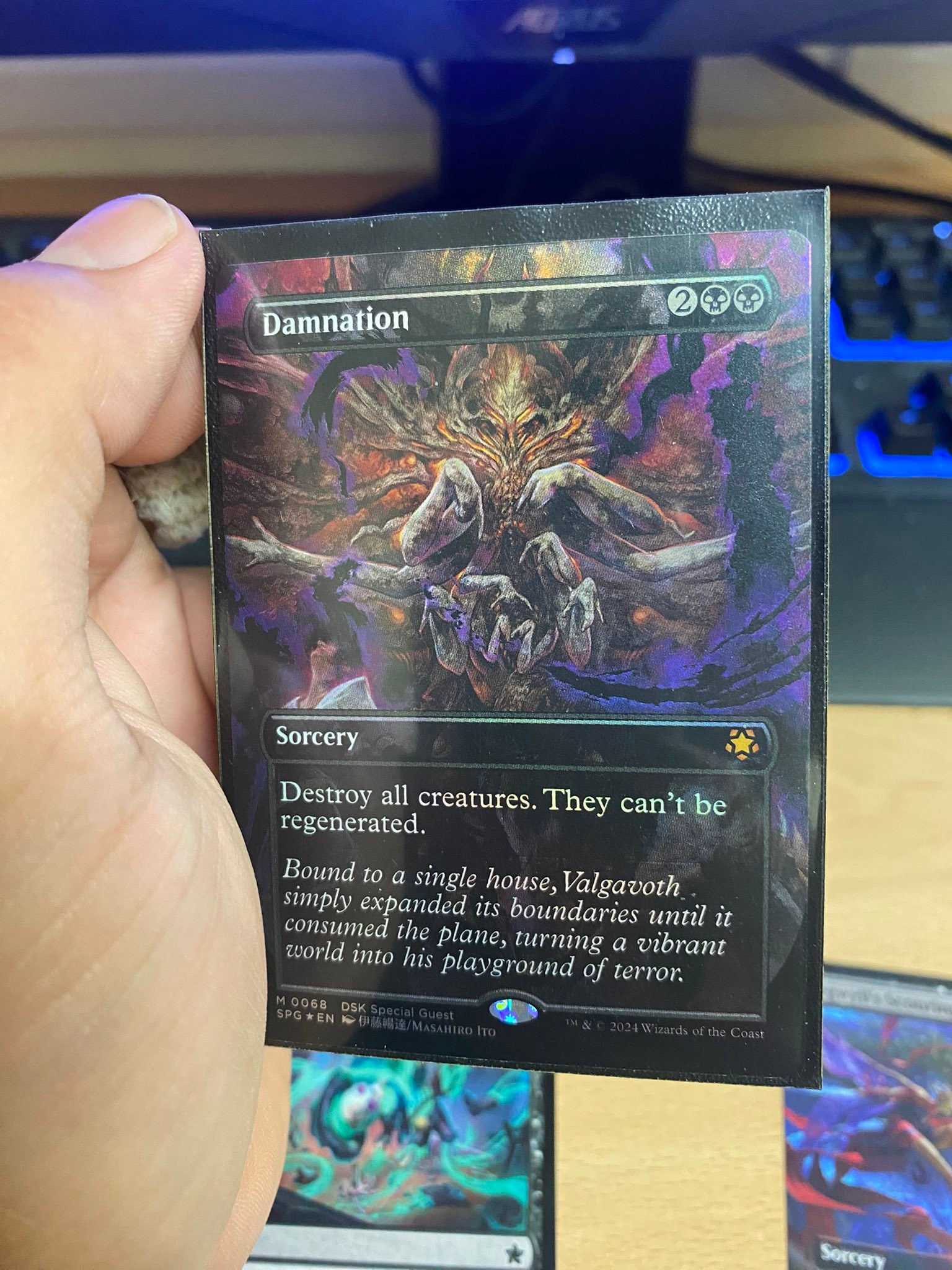 damnation mtg card [Secret Lair Drop Series]  TokenMTG Illustrated by Ian Miller. Masahiro Ito's artwork for Damnation