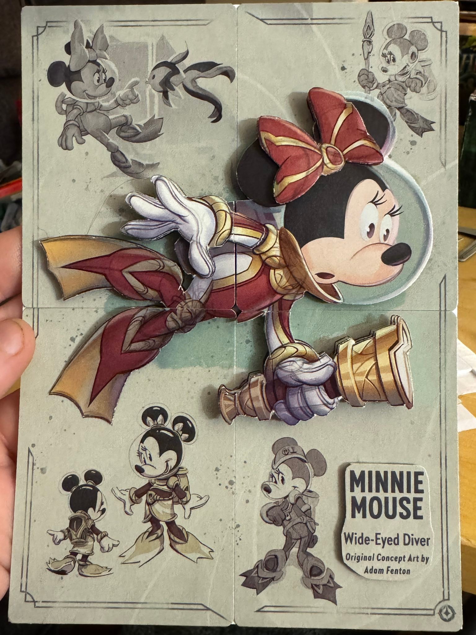 Minnie Mouse 3D art from Disney Lorcana TCG bonus cards