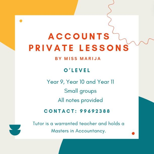 Accounts Private Lessons