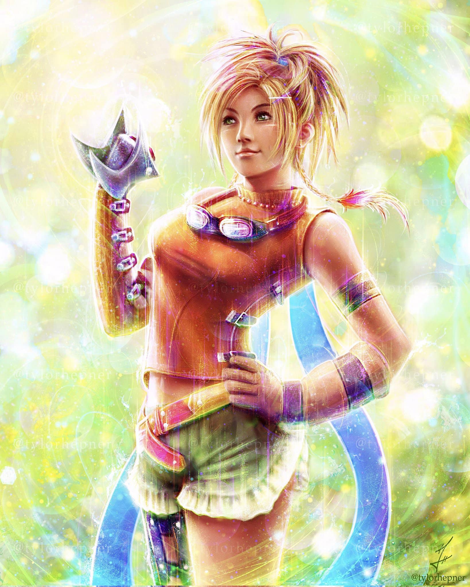 rikku final fantasy mtg Playmat Playmat  TCGPLaiMATS until end of turn Rikku | Final Fantasy X