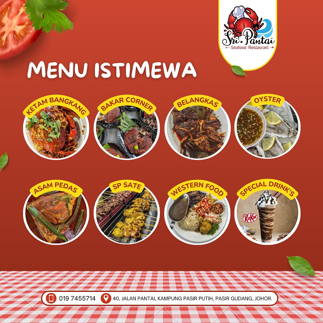 Sri - Ini diantara menu istimewa yg boleh anda dapatkan di Sri Pantai ...