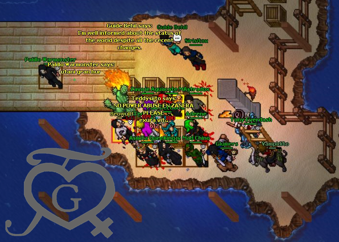 Tibia - En el servidor de Zanera, algunos miembros de la guild ...