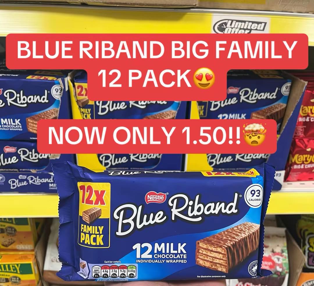 Dart - HAVE YOU SEEN THESE BIG FAMILY PACK BLUE RIBAND 12pk😍 NOW ONLY £ ...