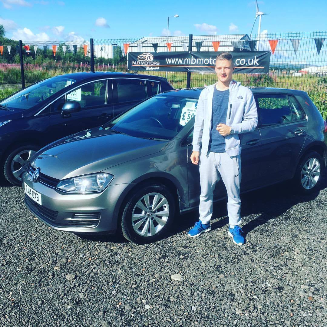 MB Motors - Jack Graham picking up his new VW Golf he got through our # ...