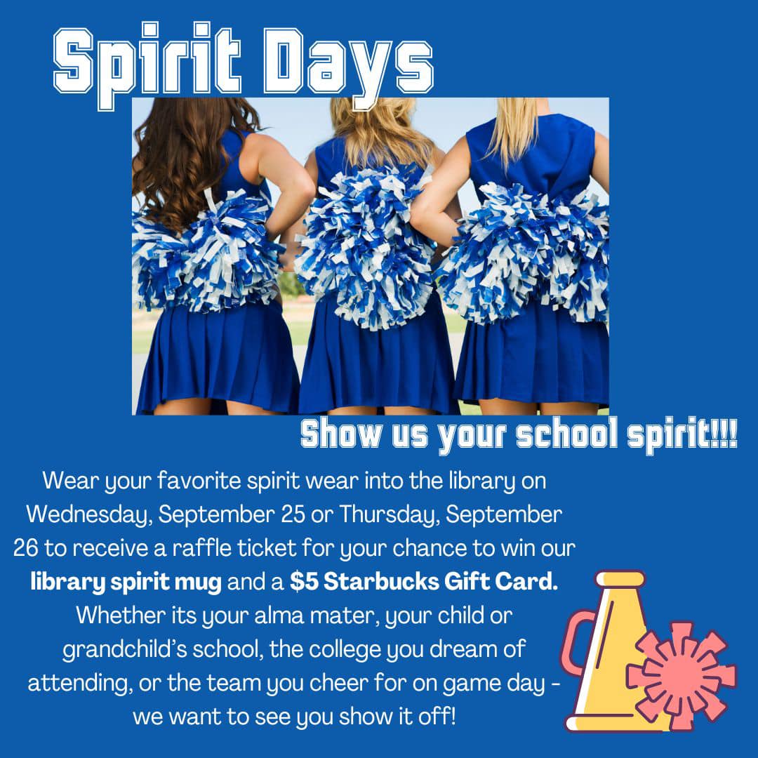 It’s Spirit Week! Let’s have some... - Canton Public Library