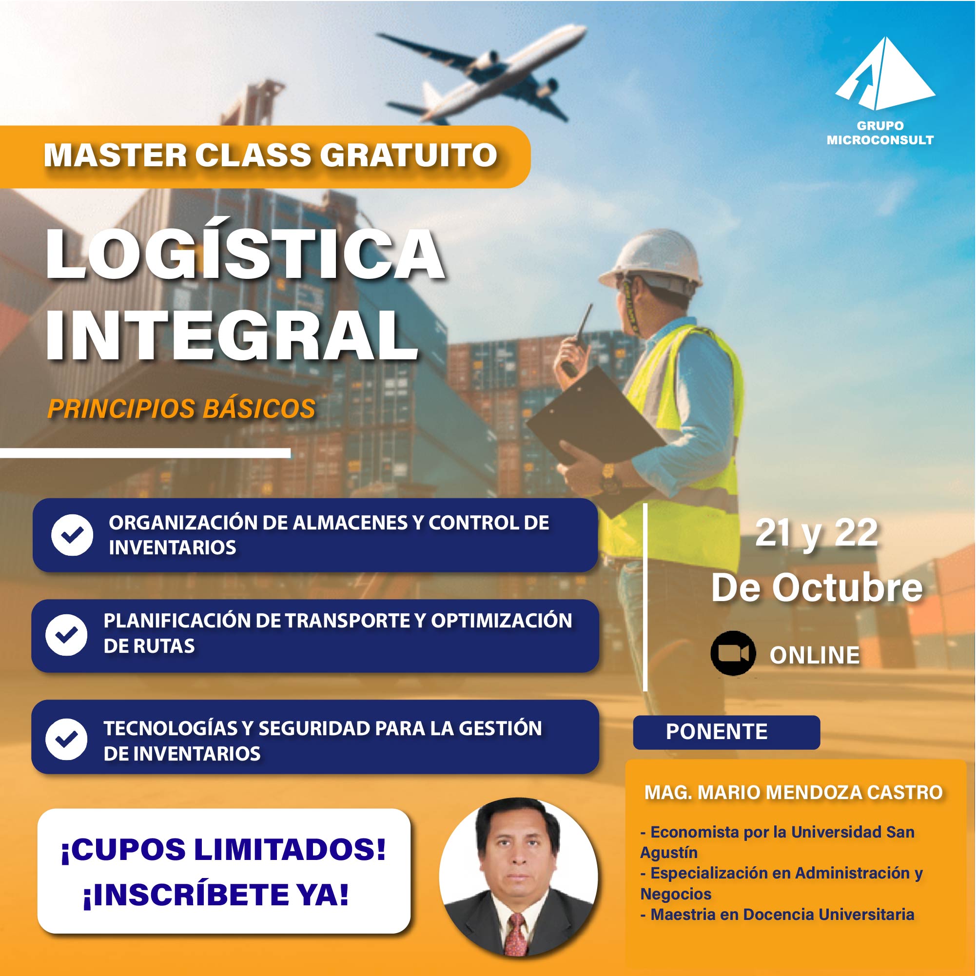 Microconsult - 🚚 ¡Inscríbete gratis a nuestra Master Class de Logística ...