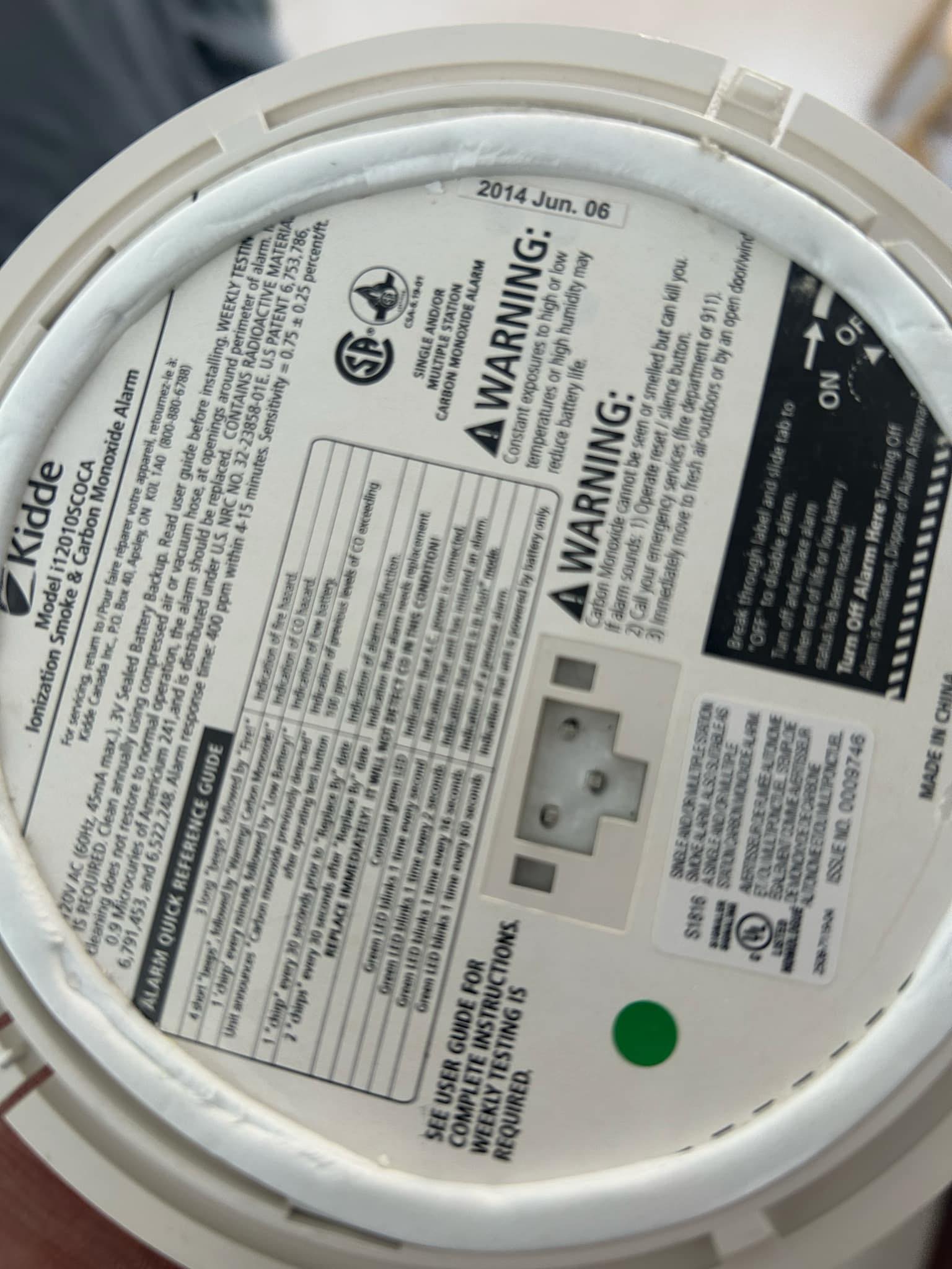 Kidde 10-Year Battery Carbon Monoxide Detector With Electrochemical Sensor - No Wiring Needed