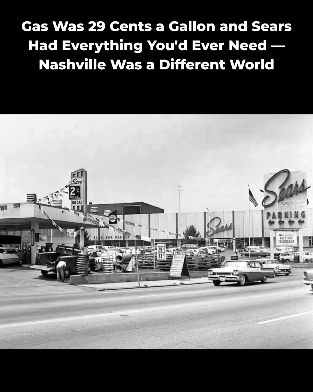 Sears in Nashville in the mid 1950s Original source not identified