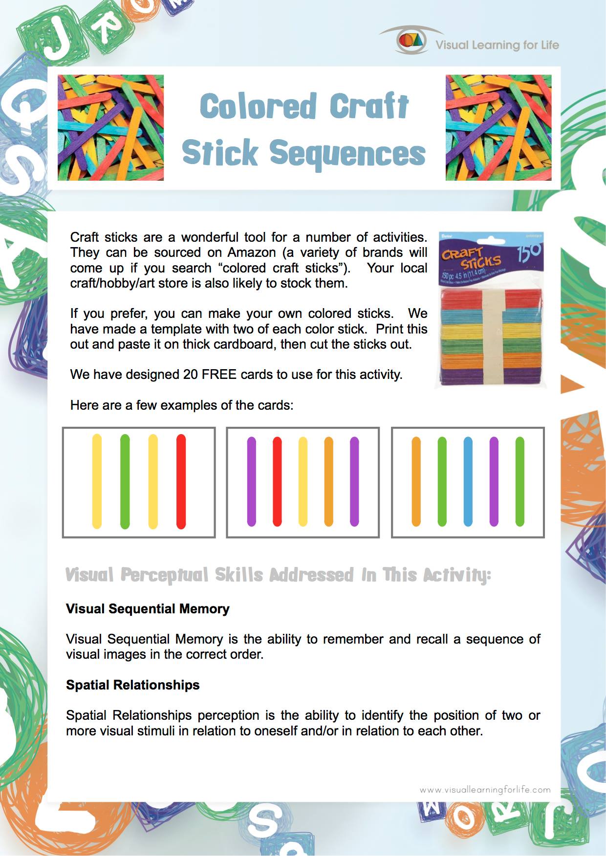 FREEBIE from Visual Learning... - Visual Learning for Life | Facebook