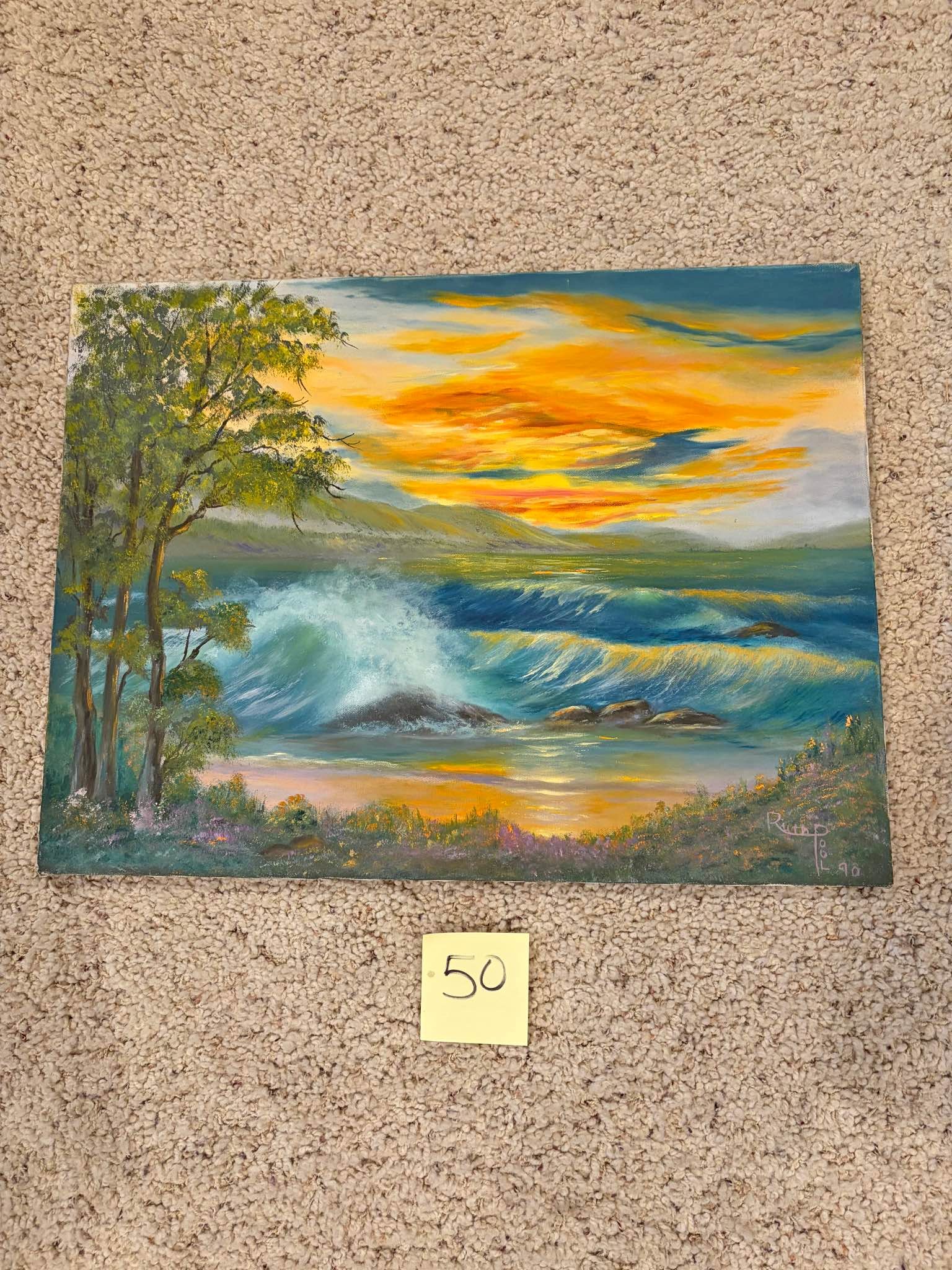 no.0191 波間のモザイクアート　一点物 拍賣的全新和二手日式波浪壁貼| Facebook Marketplace