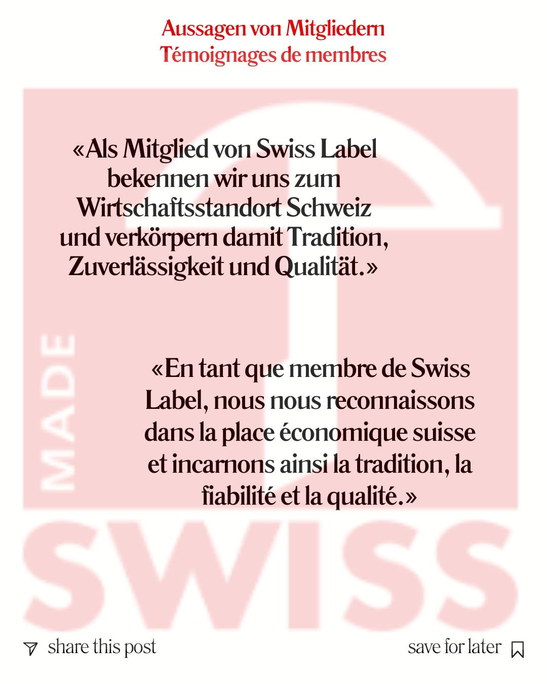 SWISS - Das sagen unsere Mitglieder - Part 3 Ce que disent nos membres ...