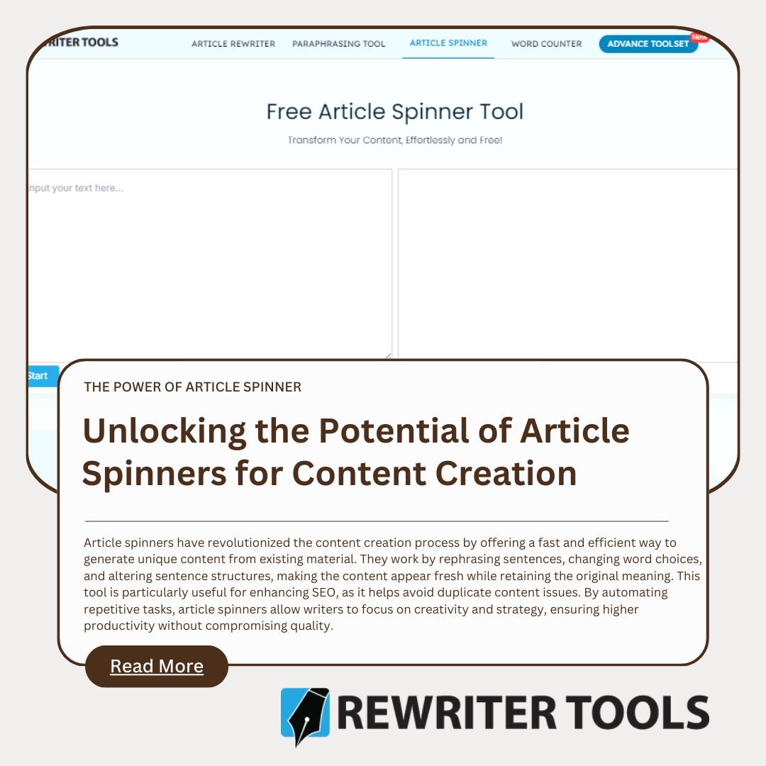 Article Rewriter Tools